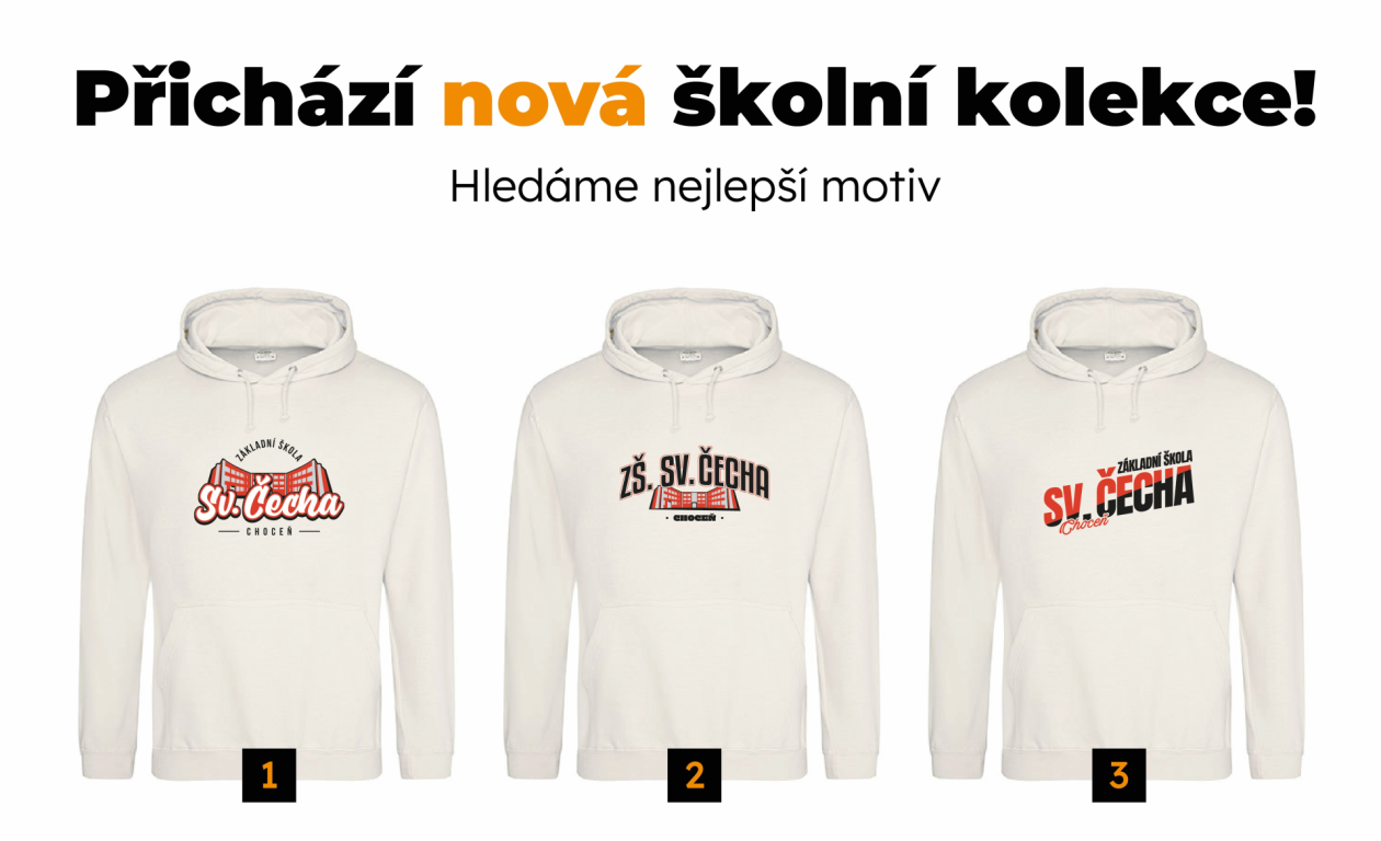 Nová kolekce školního oblečení - hlasování spuštěno